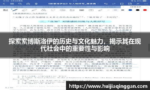 探索索博斯洛伊的历史与文化魅力，揭示其在现代社会中的重要性与影响